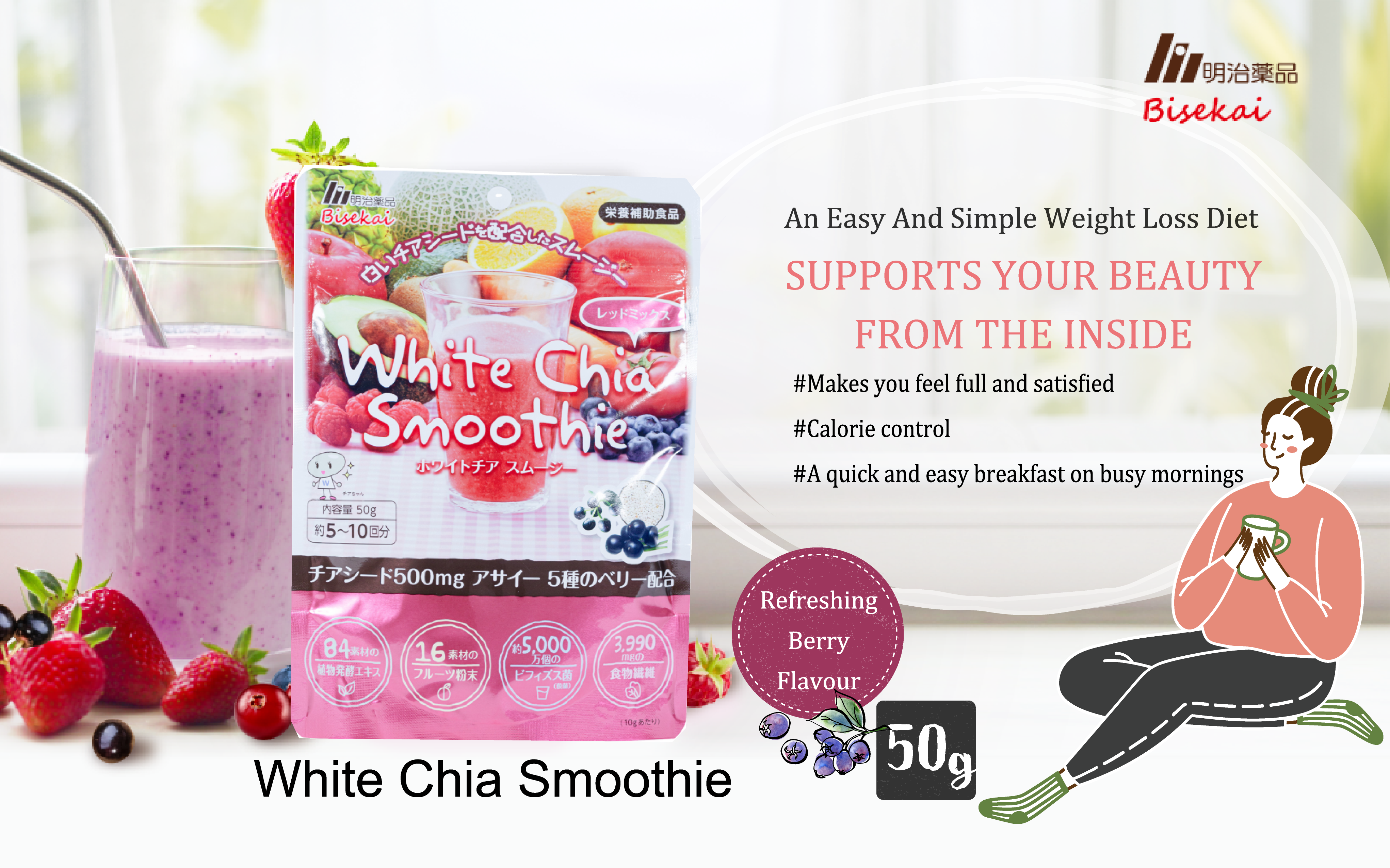 White Chia Smoothie | Weight loss Smoothie 